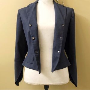 T TAHARI BLUE BLAZER 8 MEDIUM